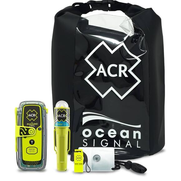 Ocean Signal Waterproof Emergency Prepared Kit with PLB, C-Strobe H20 and Bag - Picture 1 of 8